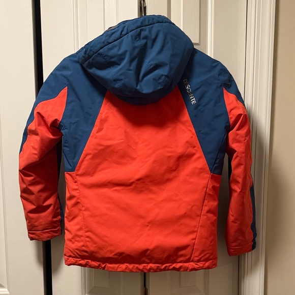 Descente Youth Blue and Red Ski Jacket - Picture 3 of 5
